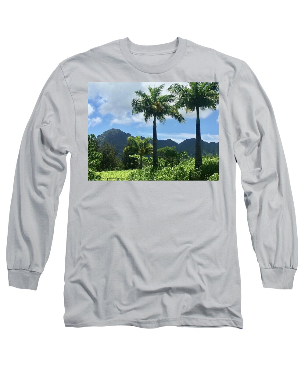 Kauai Long Sleeve T-Shirt featuring the photograph Kauai Green by Jennifer Kane Webb