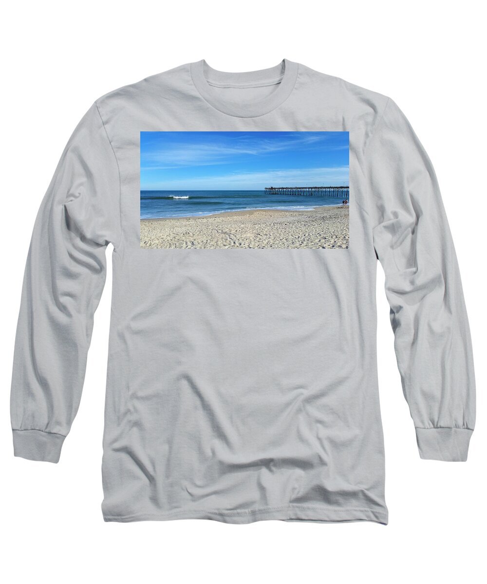 Kure Beach North Carolina Long Sleeve T-Shirt featuring the photograph Kure Beach by Rick Nelson