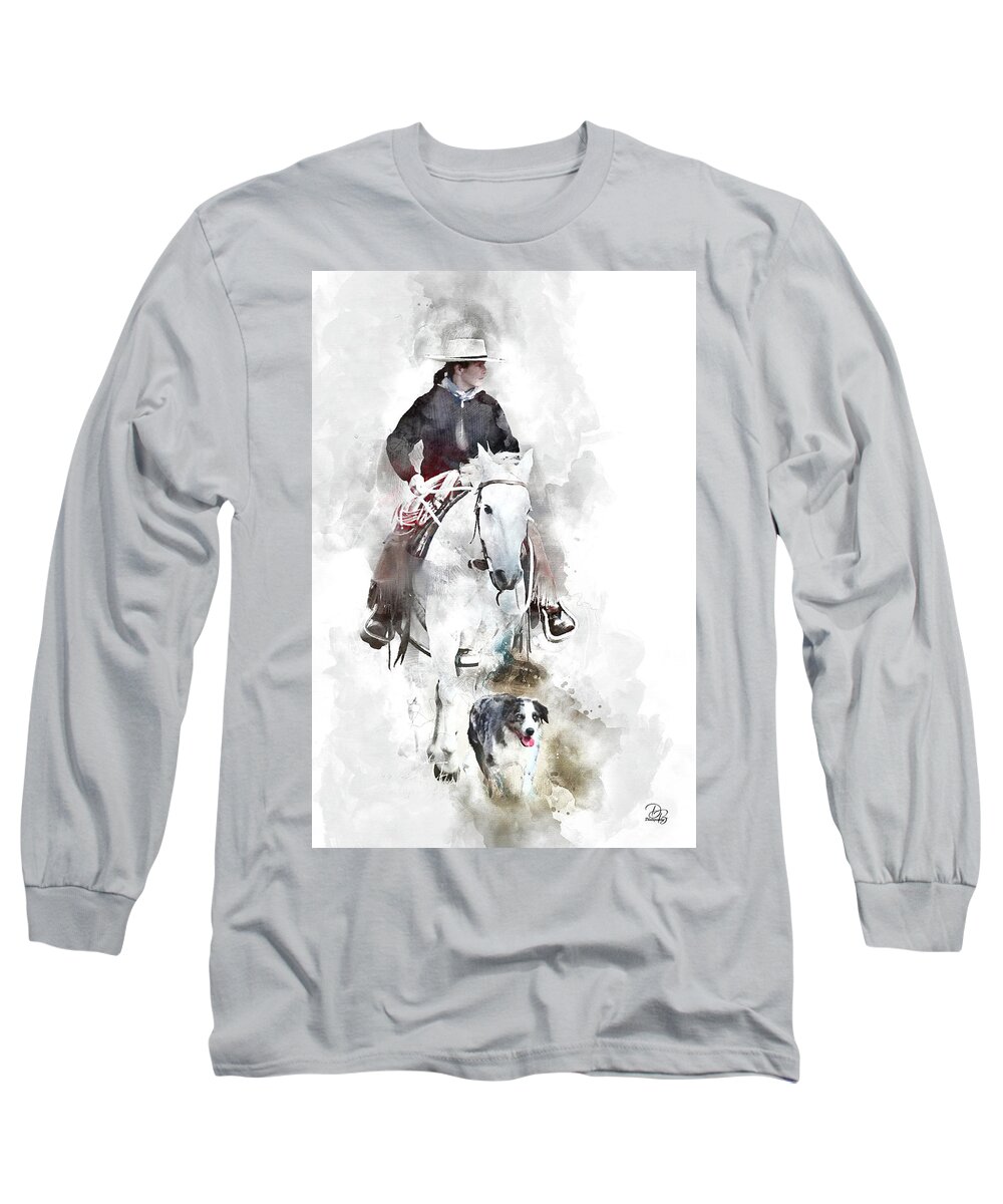 Horse Long Sleeve T-Shirt featuring the photograph Lead The Way by Debra Boucher