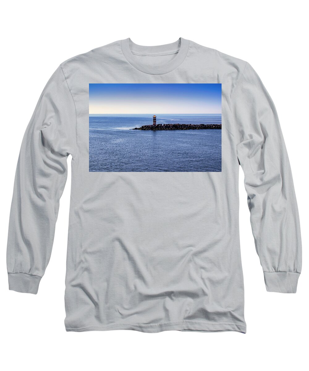 Sea Long Sleeve T-Shirt featuring the photograph Lighthouse by MPhotographer