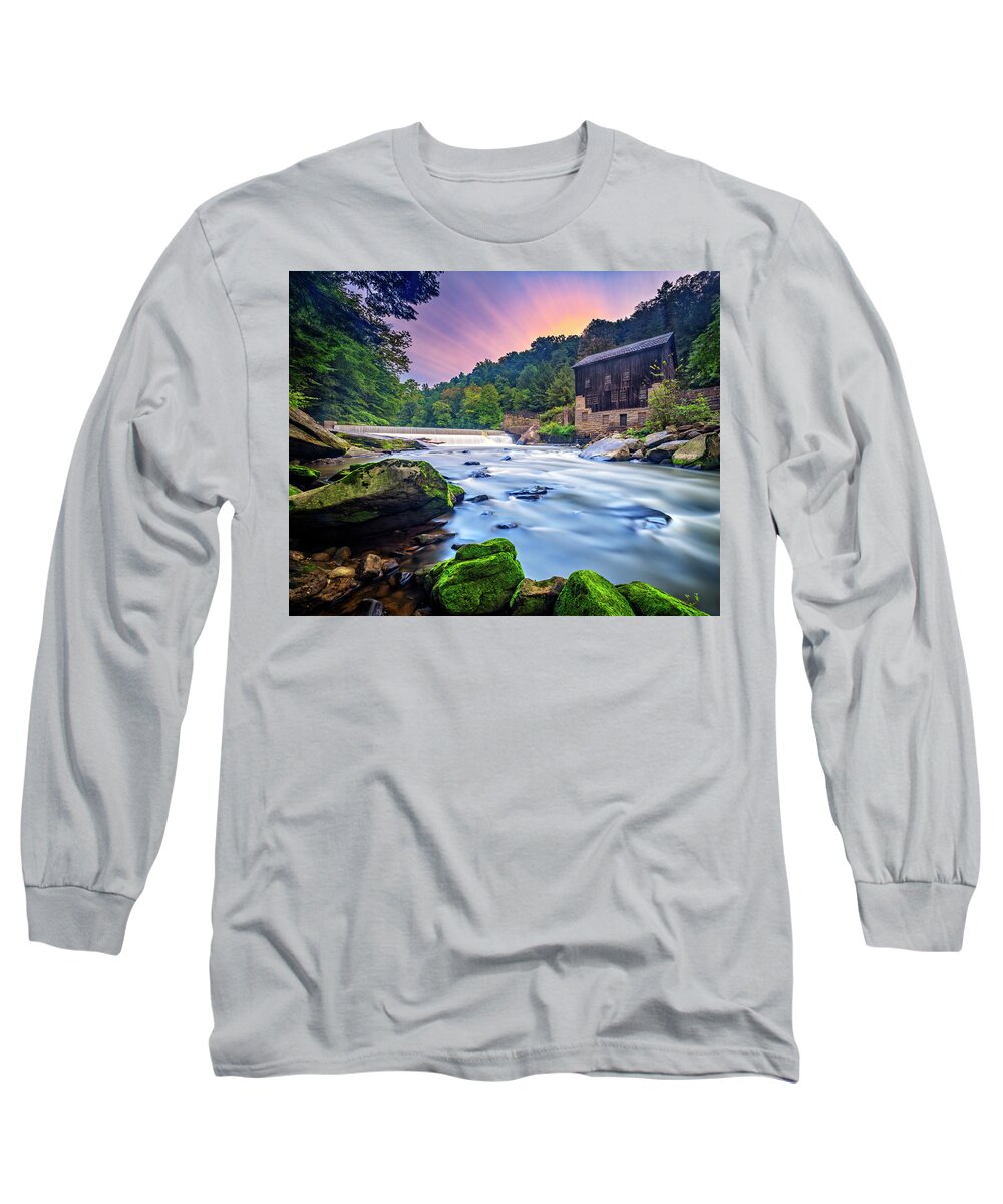 Beautiful Long Sleeve T-Shirt featuring the photograph Morning at McConnell's Mill by Andy Crawford