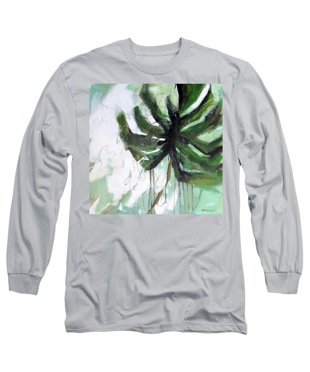 Palmetto Long Sleeve T-Shirt featuring the painting Palmetto by Chris Gholson