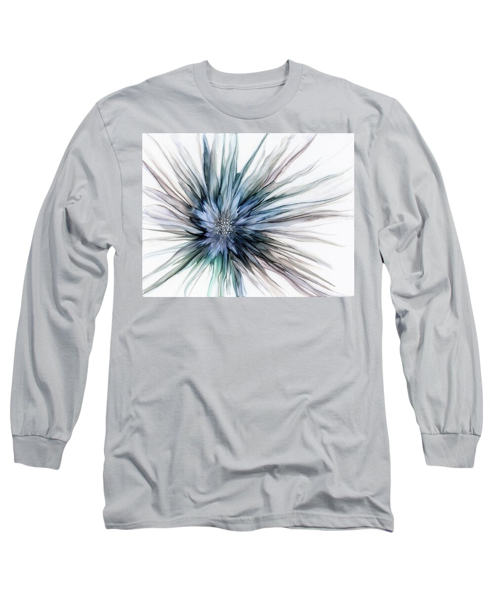 Alcohol Long Sleeve T-Shirt featuring the painting Ping by KC Pollak