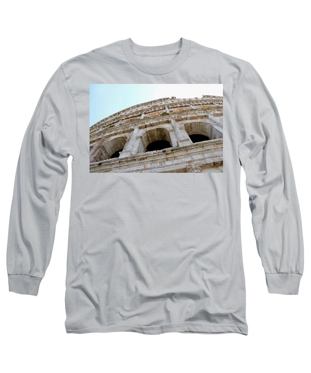 Rome Long Sleeve T-Shirt featuring the photograph Roman Colosseum by Jim Albritton