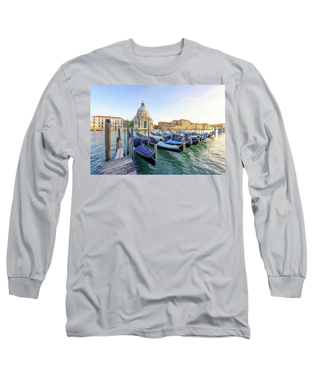 Italia Long Sleeve T-Shirt featuring the photograph Santa Maria della Salute by Francesco Riccardo Iacomino