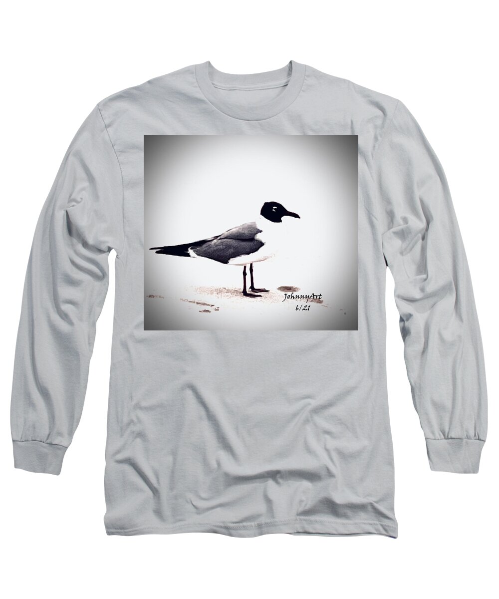 St Augustine Beach Florida Usa Long Sleeve T-Shirt featuring the photograph Sea Birds by John Anderson