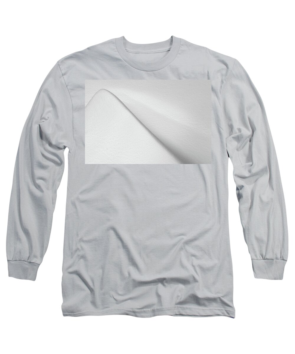 Snow-ripple Long Sleeve T-Shirt featuring the photograph Snow Wave by Martin Vorel Minimalist Photography