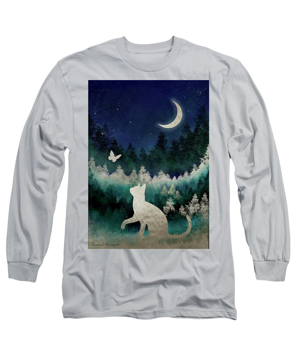 Willow Long Sleeve T-Shirt featuring the digital art Willow the Wisp by Rachel Emmett