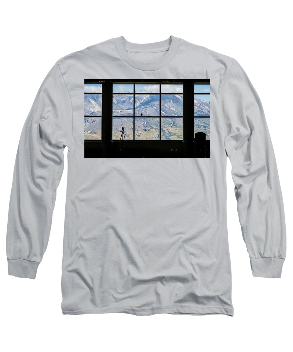 Fine Art Long Sleeve T-Shirt featuring the photograph Window on Mount Saint Helens by Tony Locke