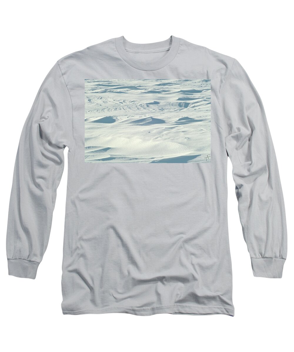 Snow Long Sleeve T-Shirt featuring the photograph Winter Abstract V by Theresa Fairchild