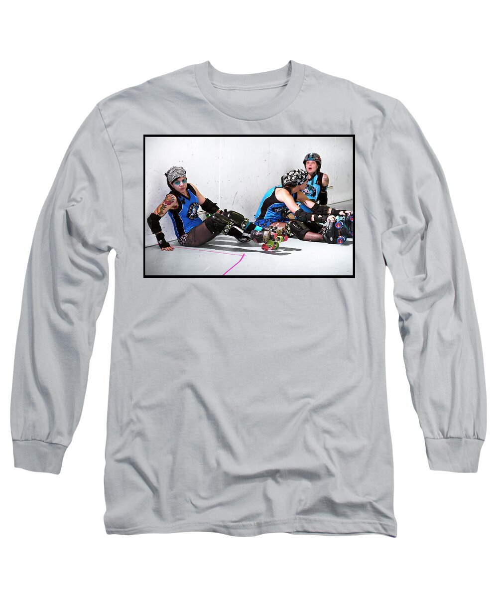 Roller Derby Long Sleeve T-Shirt featuring the photograph Women Who Fly #18 by Christopher W Weeks