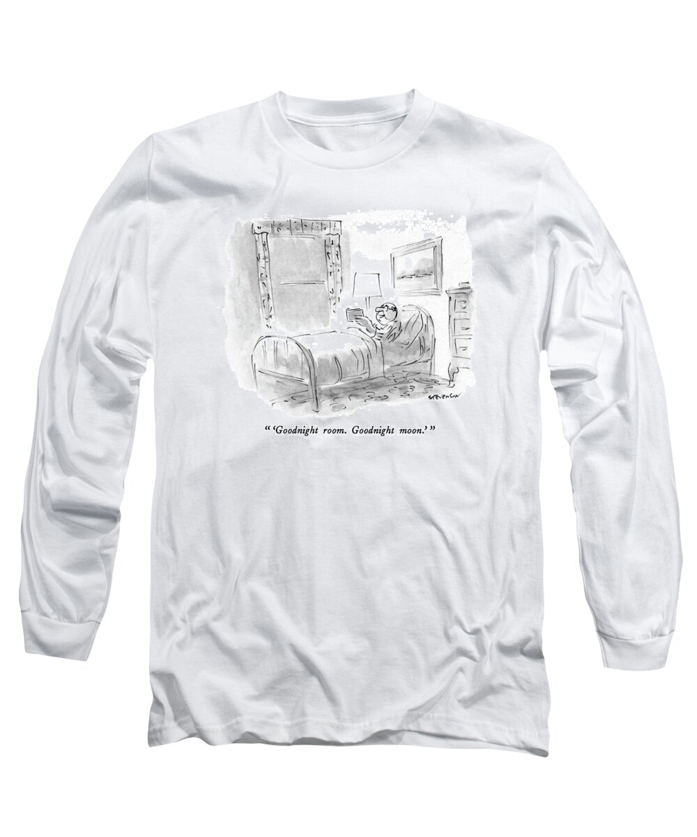 Age Long Sleeve T-Shirt featuring the drawing 'goodnight Room. Goodnight Moon.' by James Stevenson