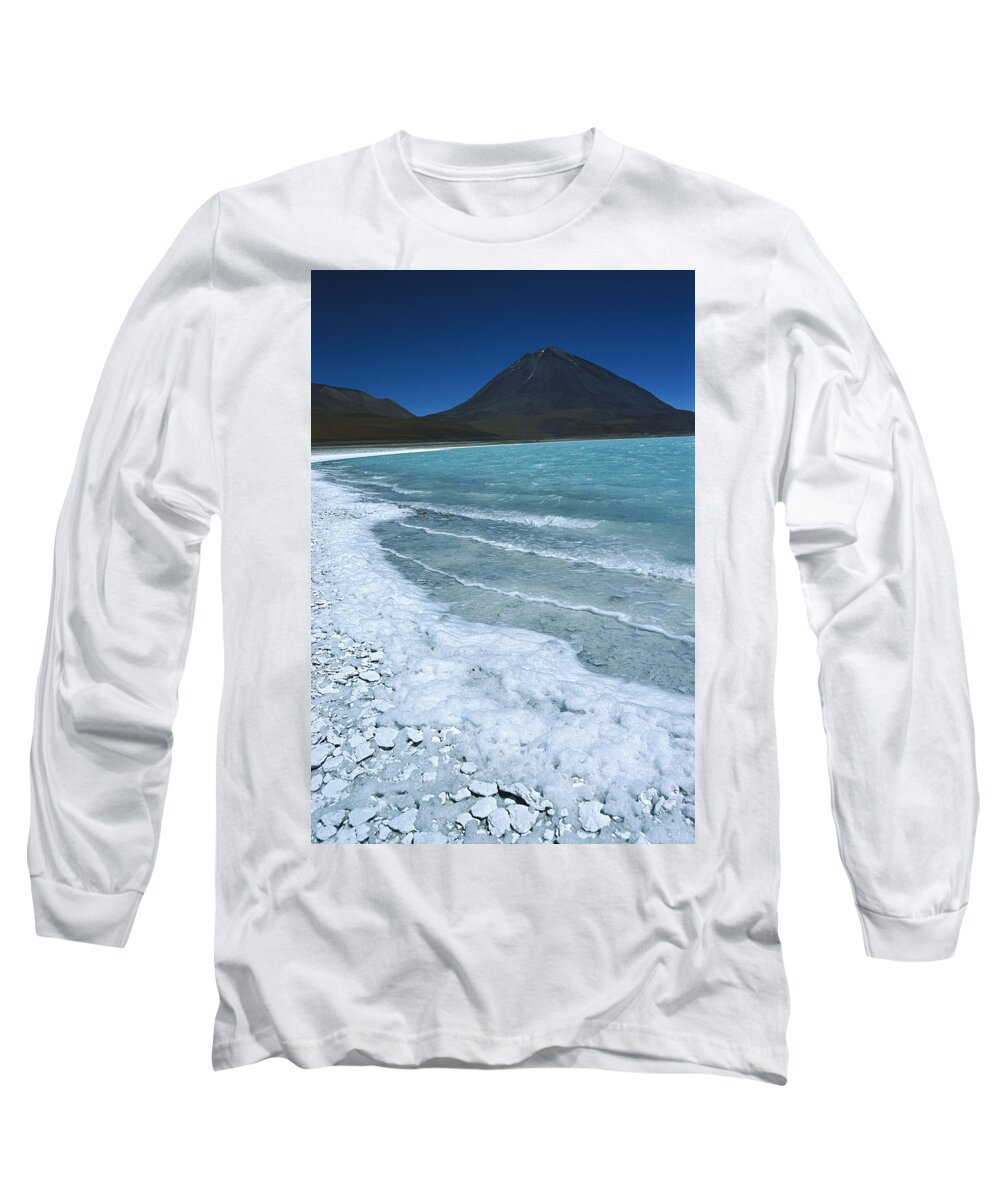 Feb0514 Long Sleeve T-Shirt featuring the photograph Arsenic-laden Laguna Verde #1 by Tui De Roy