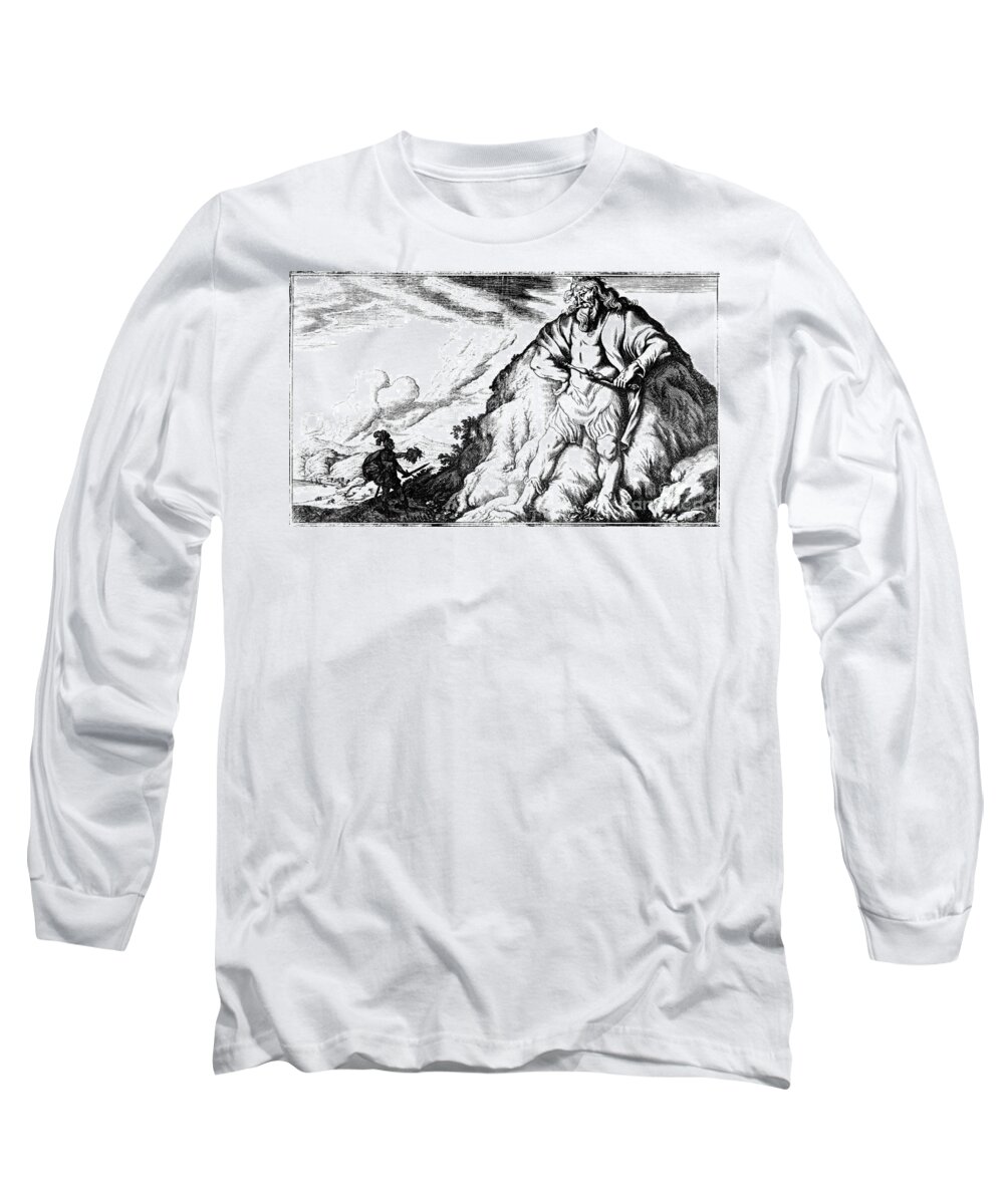 History Long Sleeve T-Shirt featuring the photograph Atlas And Perseus, Greek Mythology #1 by Photo Researchers