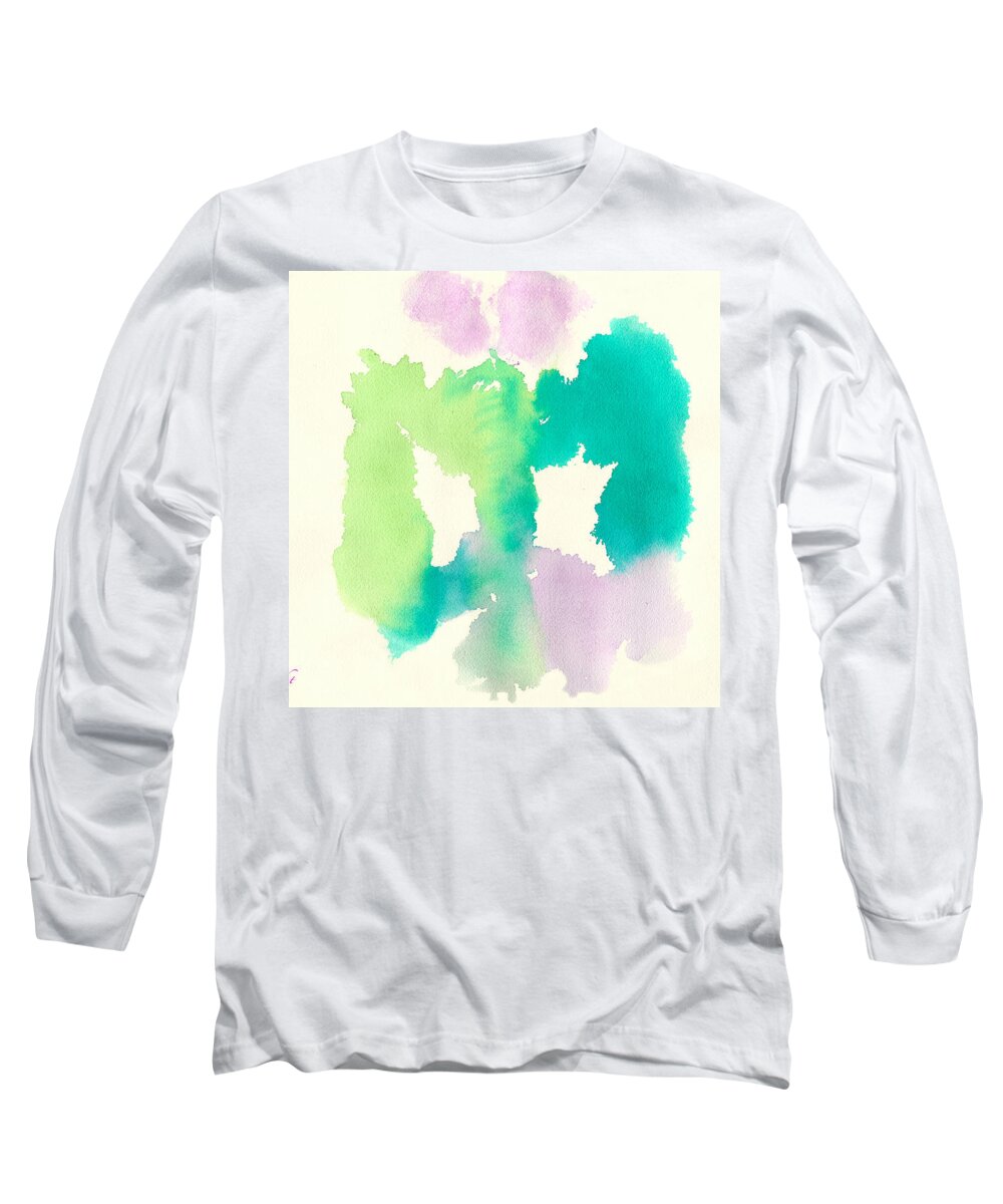 Watercolor Art Long Sleeve T-Shirt featuring the painting Cocoon by Frank Bright