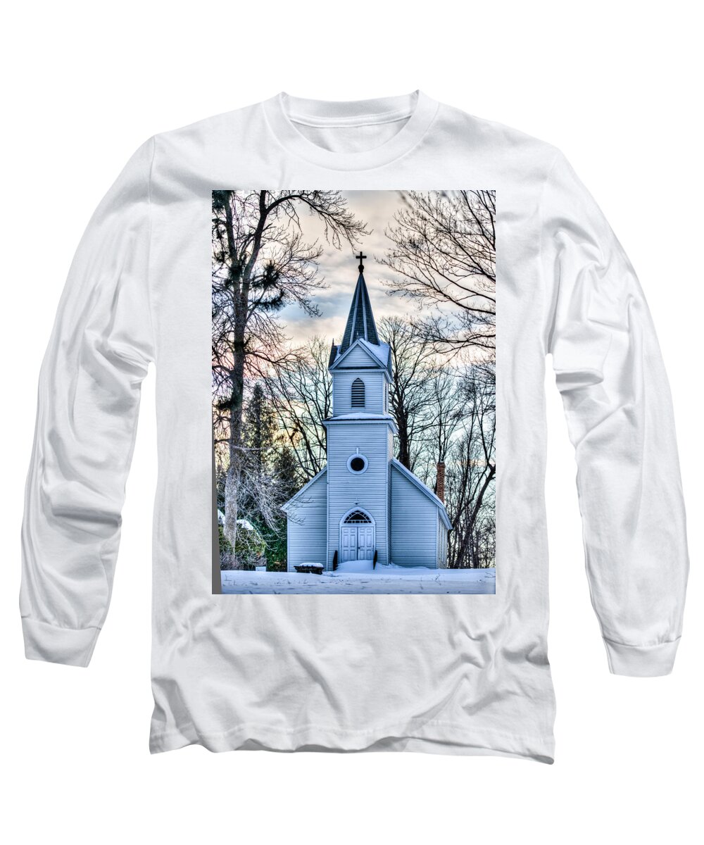 Chapel Long Sleeve T-Shirt featuring the photograph Maria Chapel #1 by Paul Freidlund