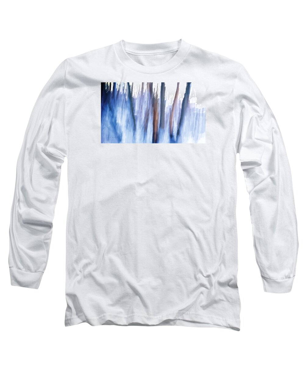 Trees Long Sleeve T-Shirt featuring the painting Trees #2 by Lelia DeMello