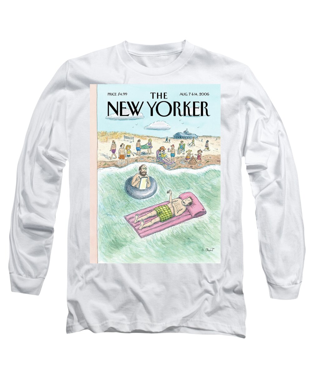 Vacation Long Sleeve T-Shirt featuring the painting Emergency Session by Roz Chast