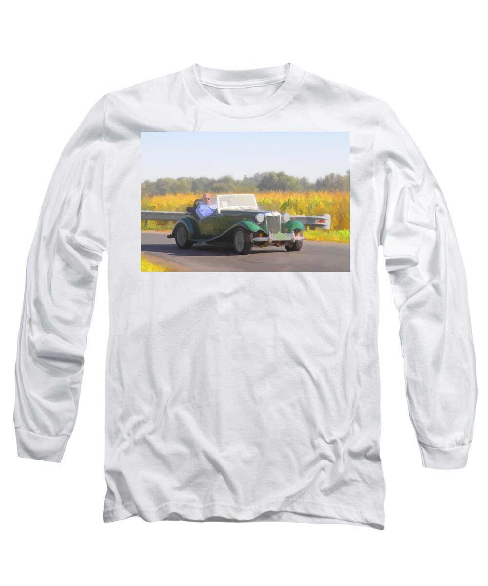 Mg Long Sleeve T-Shirt featuring the photograph 1953 Mg Td by Jack R Perry