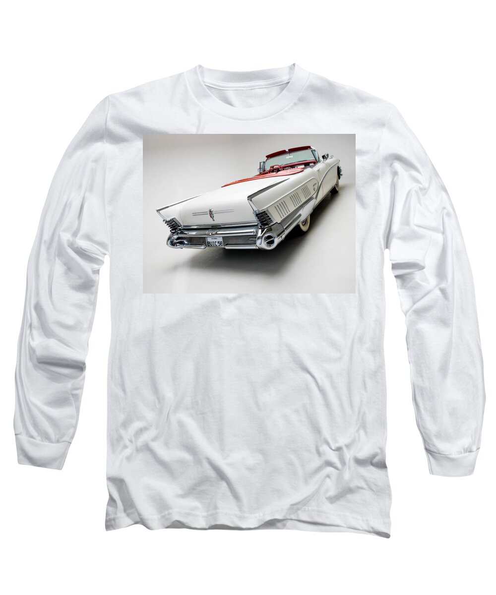 Car Long Sleeve T-Shirt featuring the photograph 1958 Buick Limited Convertible by Gianfranco Weiss
