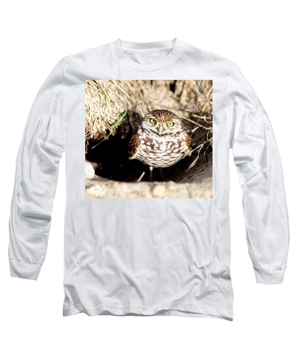 Bird Long Sleeve T-Shirt featuring the photograph Owl by Oksana Semenchenko
