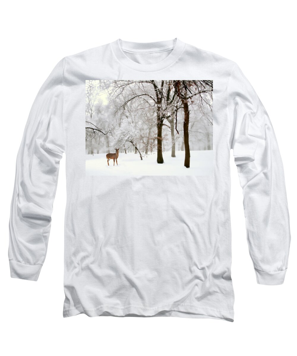 Winter Long Sleeve T-Shirt featuring the photograph Winter's Breath by Jessica Jenney
