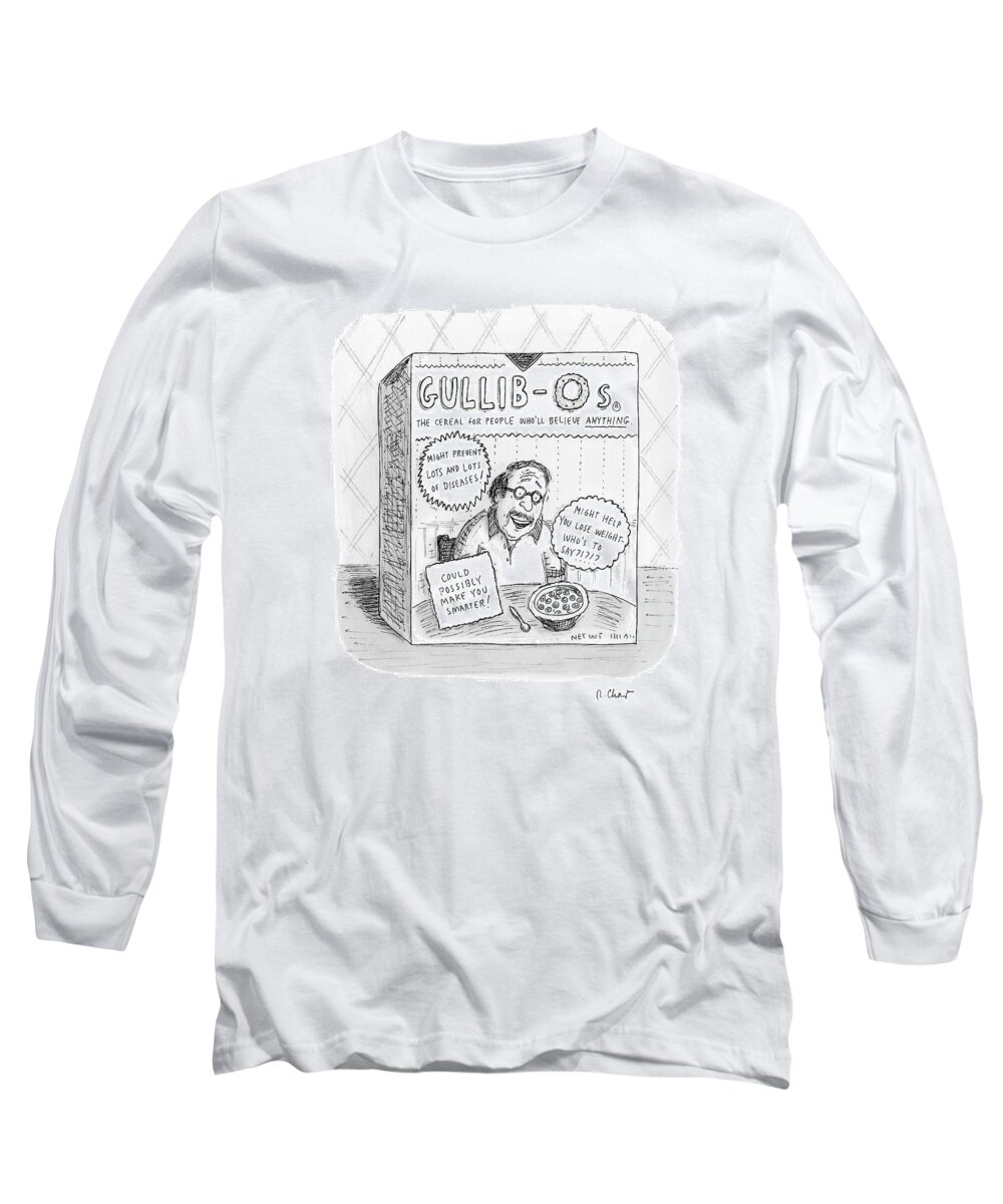Advertisement Long Sleeve T-Shirt featuring the drawing New Yorker August 27th, 2007 by Roz Chast