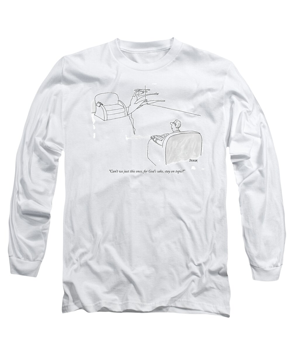Problems Relationships Dance

(man Reading Long Sleeve T-Shirt featuring the drawing Can't We Just This Once by Jack Ziegler