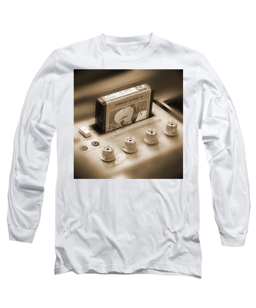 8-track Tape Player Long Sleeve T-Shirt featuring the photograph 8-Track Tape Player by Mike McGlothlen
