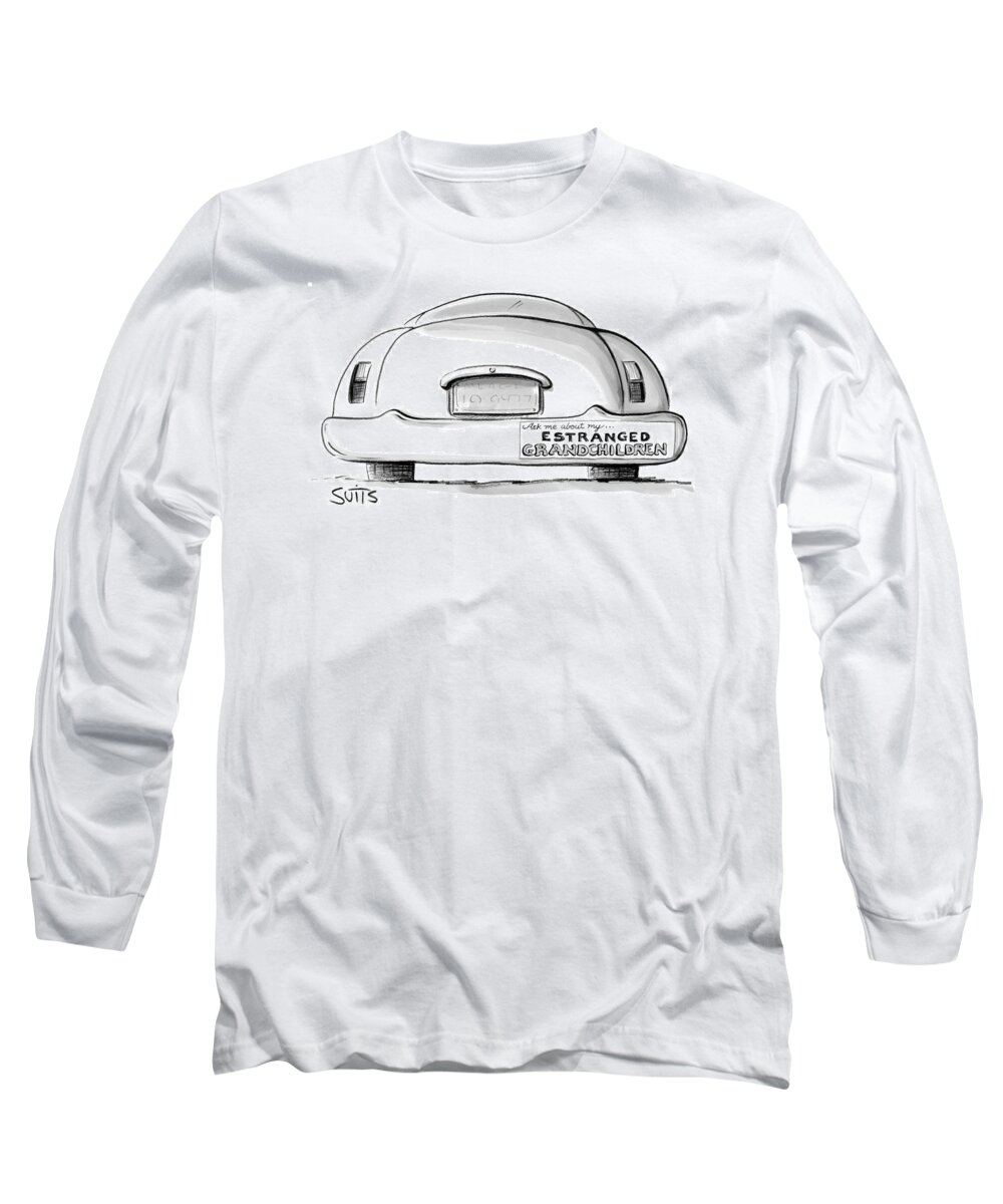 Car Long Sleeve T-Shirt featuring the drawing New Yorker November 27th, 2006 by Julia Suits