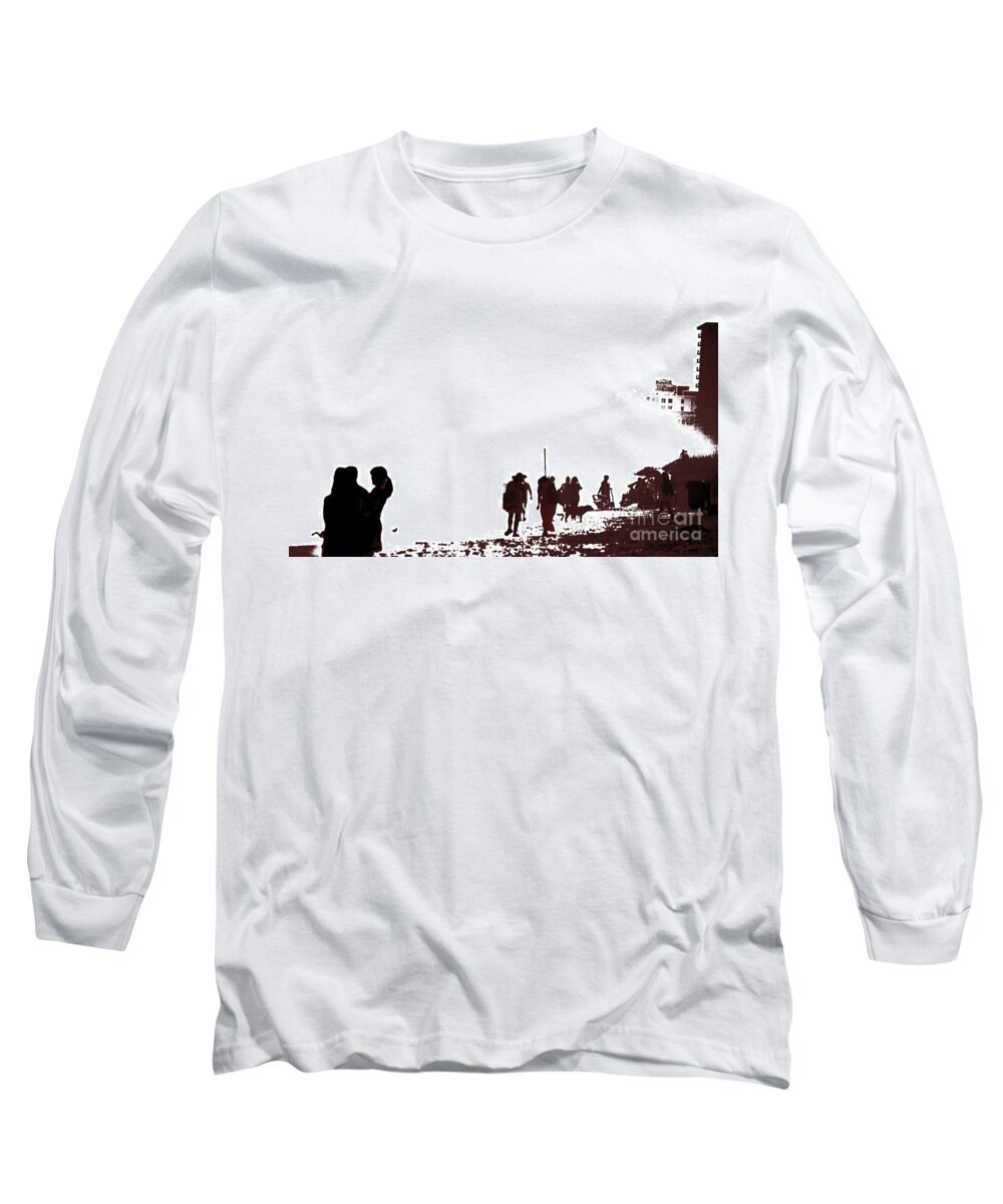 Beach Long Sleeve T-Shirt featuring the photograph A Walk On The Beach by Gary Smith