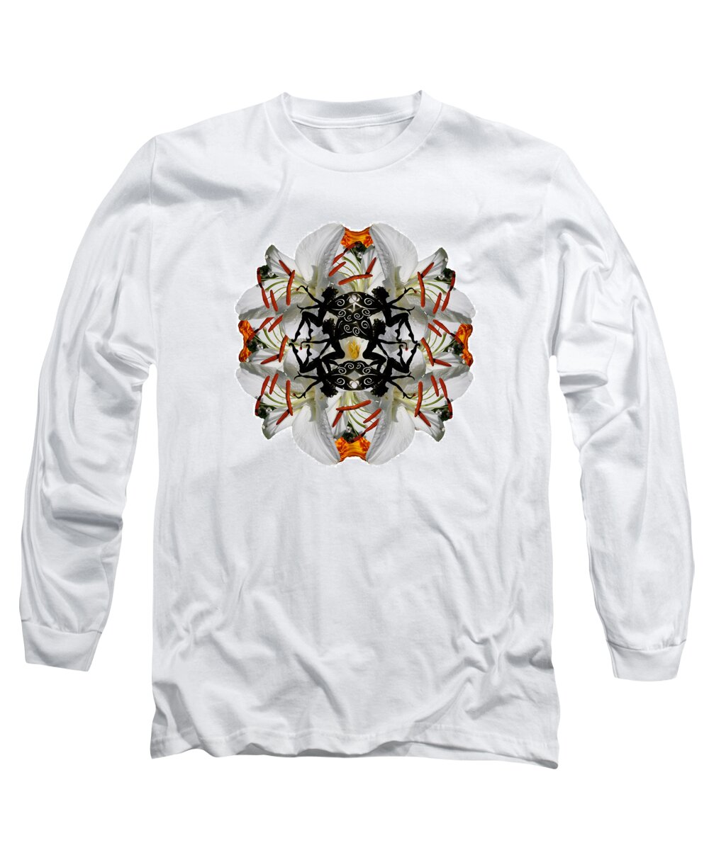 Flower Long Sleeve T-Shirt featuring the mixed media Alternate Universes by Alicia Kent