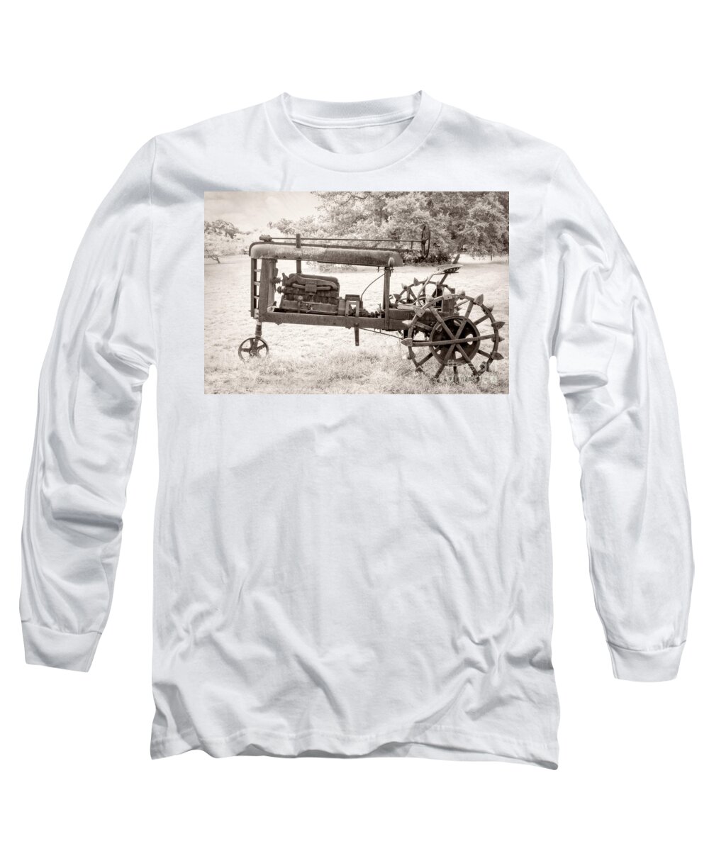Antique Tractor Long Sleeve T-Shirt featuring the photograph Antique Tractor by Imagery by Charly