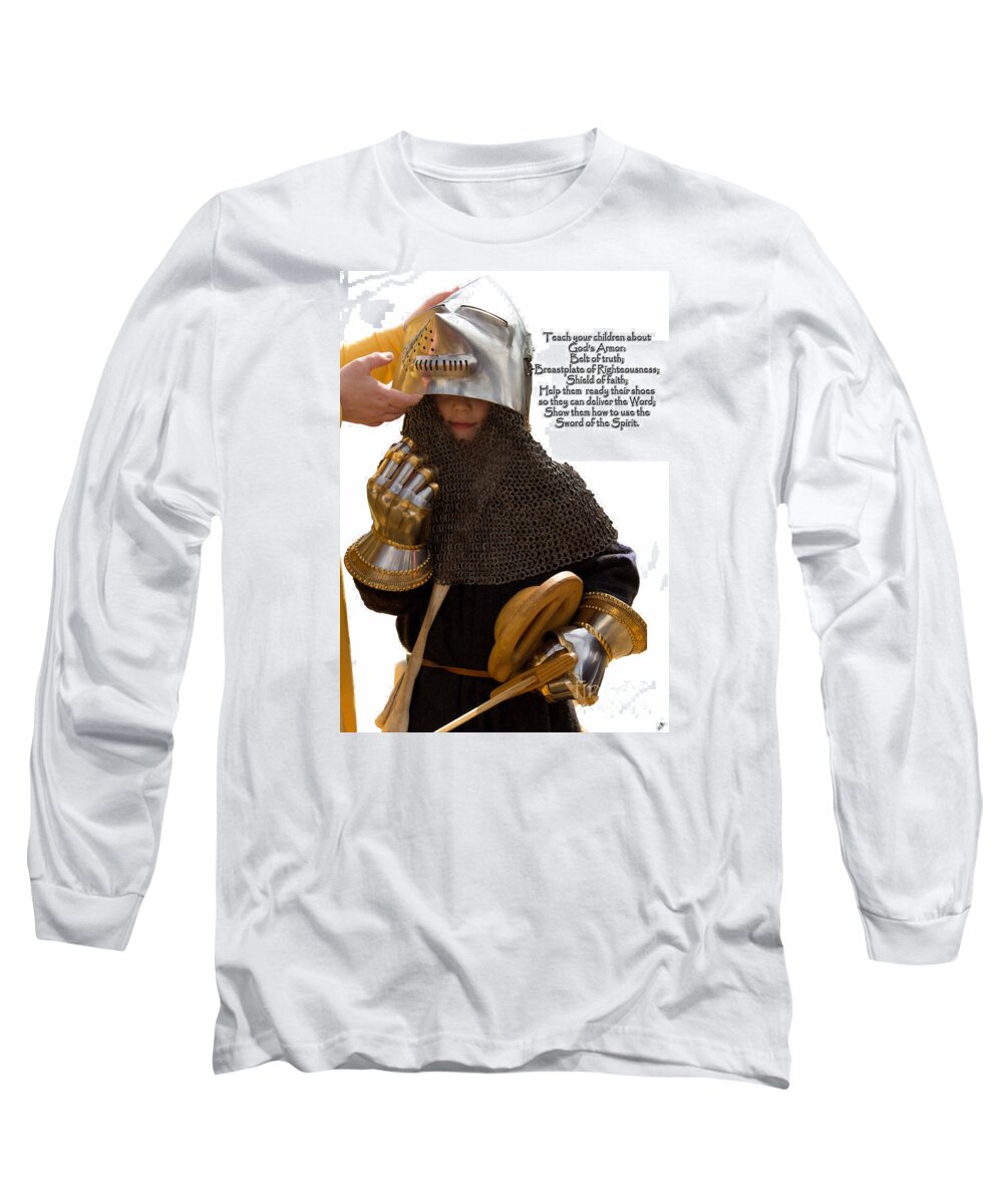 Sandra Clark Long Sleeve T-Shirt featuring the photograph Armor of God by Sandra Clark