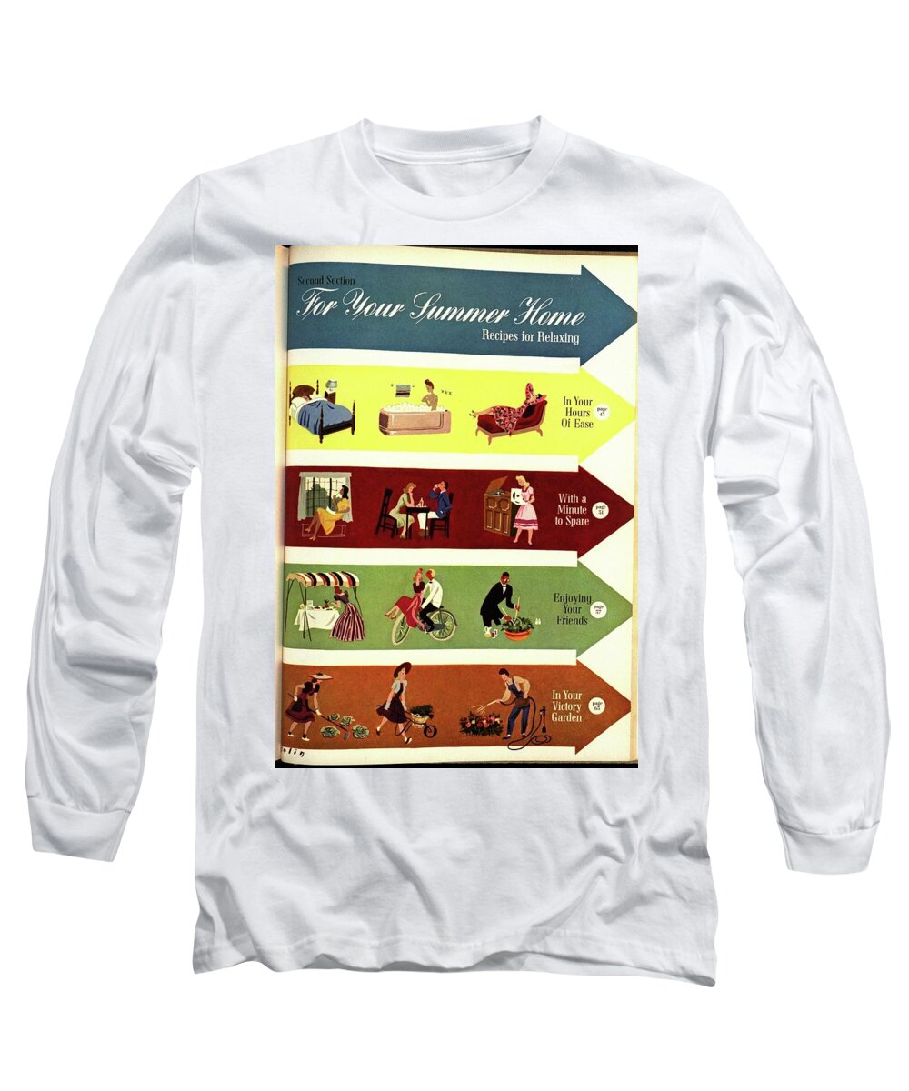 Illustration Long Sleeve T-Shirt featuring the photograph Arrows And Illustrations by William Bolin