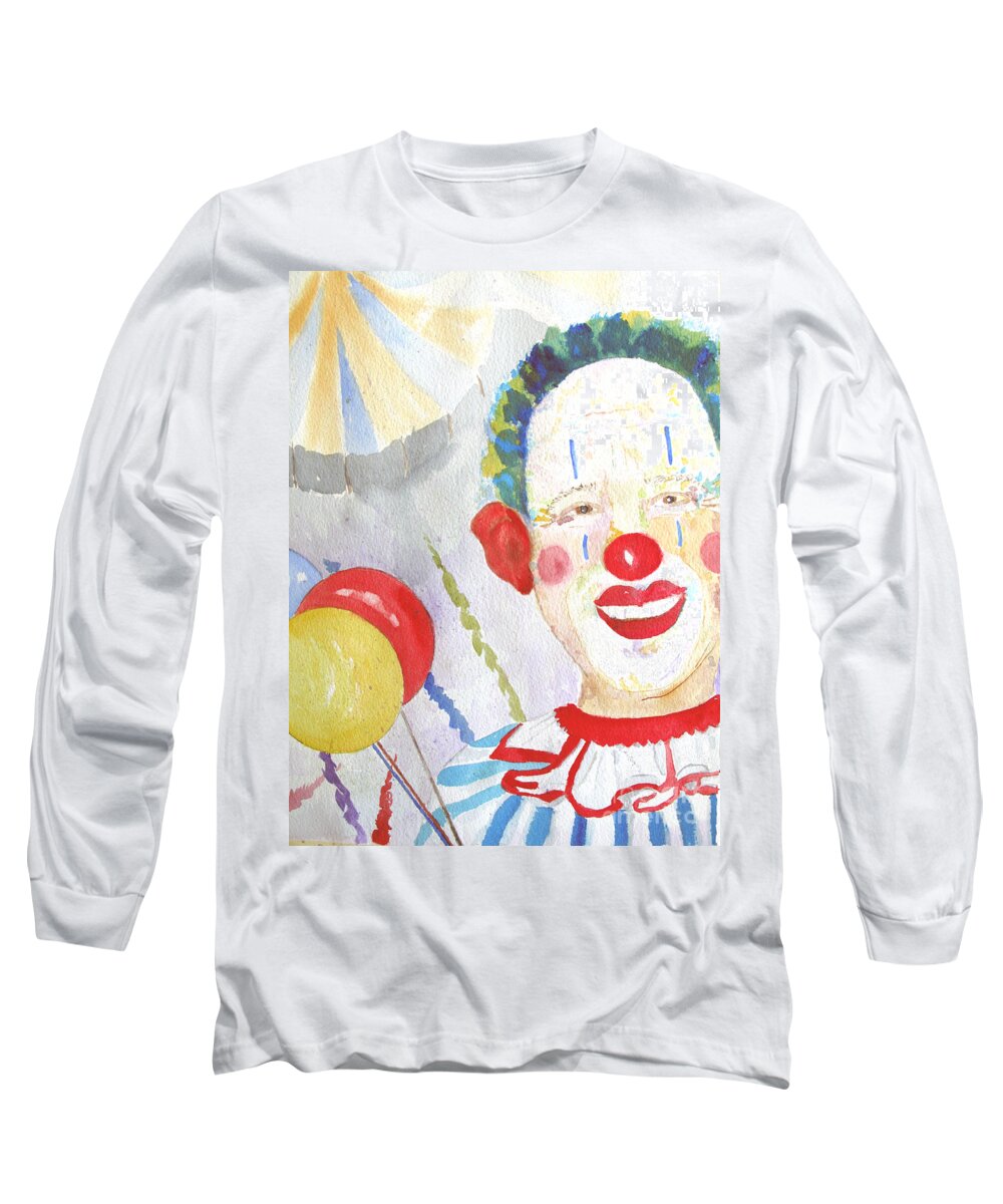 Circus Long Sleeve T-Shirt featuring the painting At the Circus by Sandy McIntire