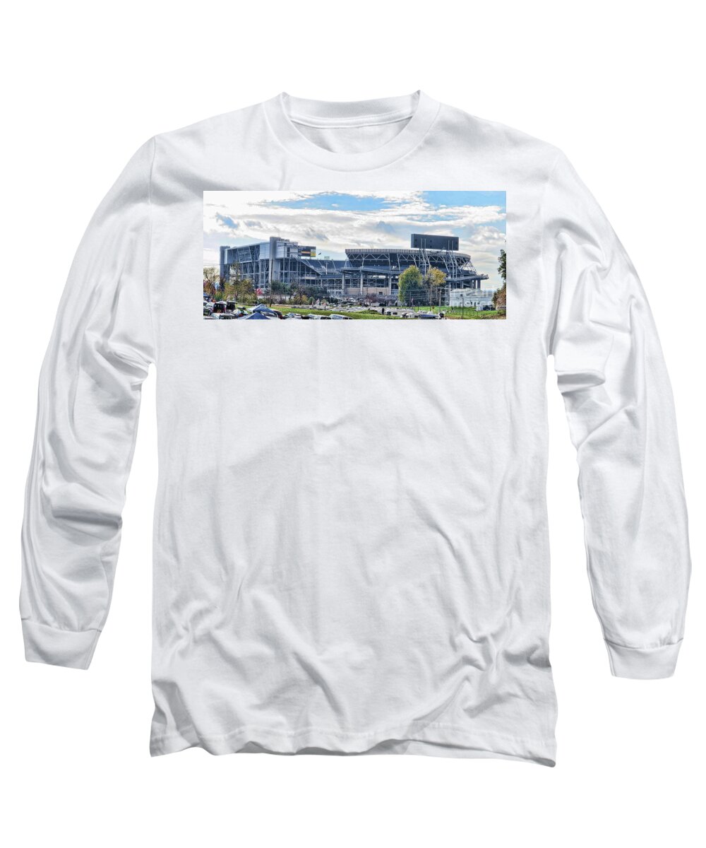 Beaver Stadium Long Sleeve T-Shirt featuring the photograph Beaver Stadium Game Day by Tom Gari Gallery-Three-Photography