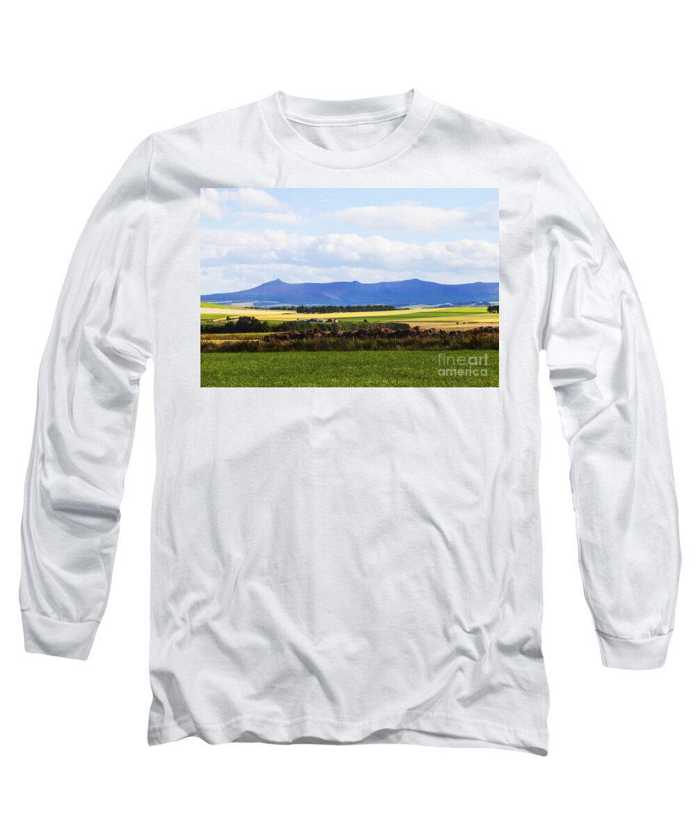 Field Long Sleeve T-Shirt featuring the photograph Bennachie by Diane Macdonald