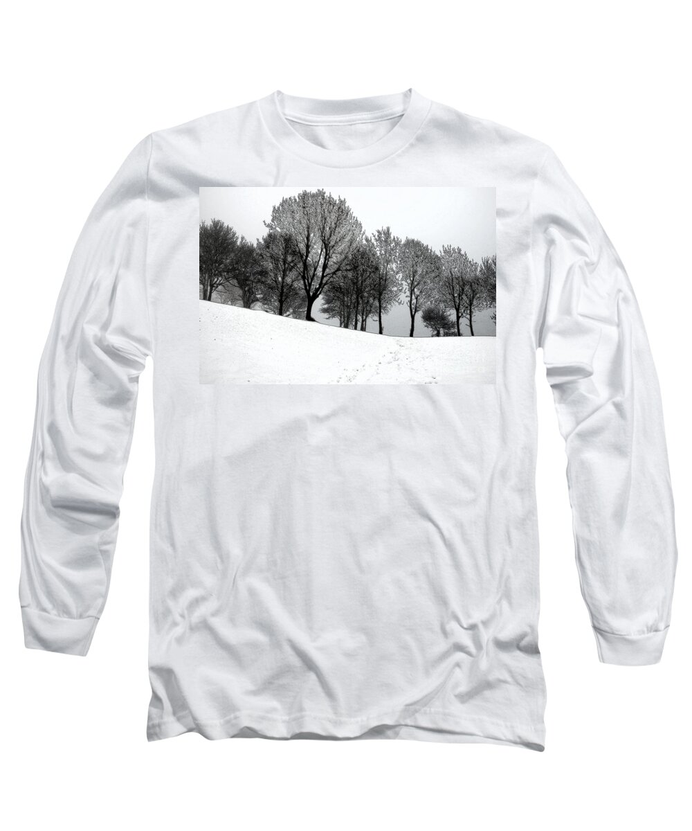 Winter Long Sleeve T-Shirt featuring the photograph Black Trees by Randi Grace Nilsberg