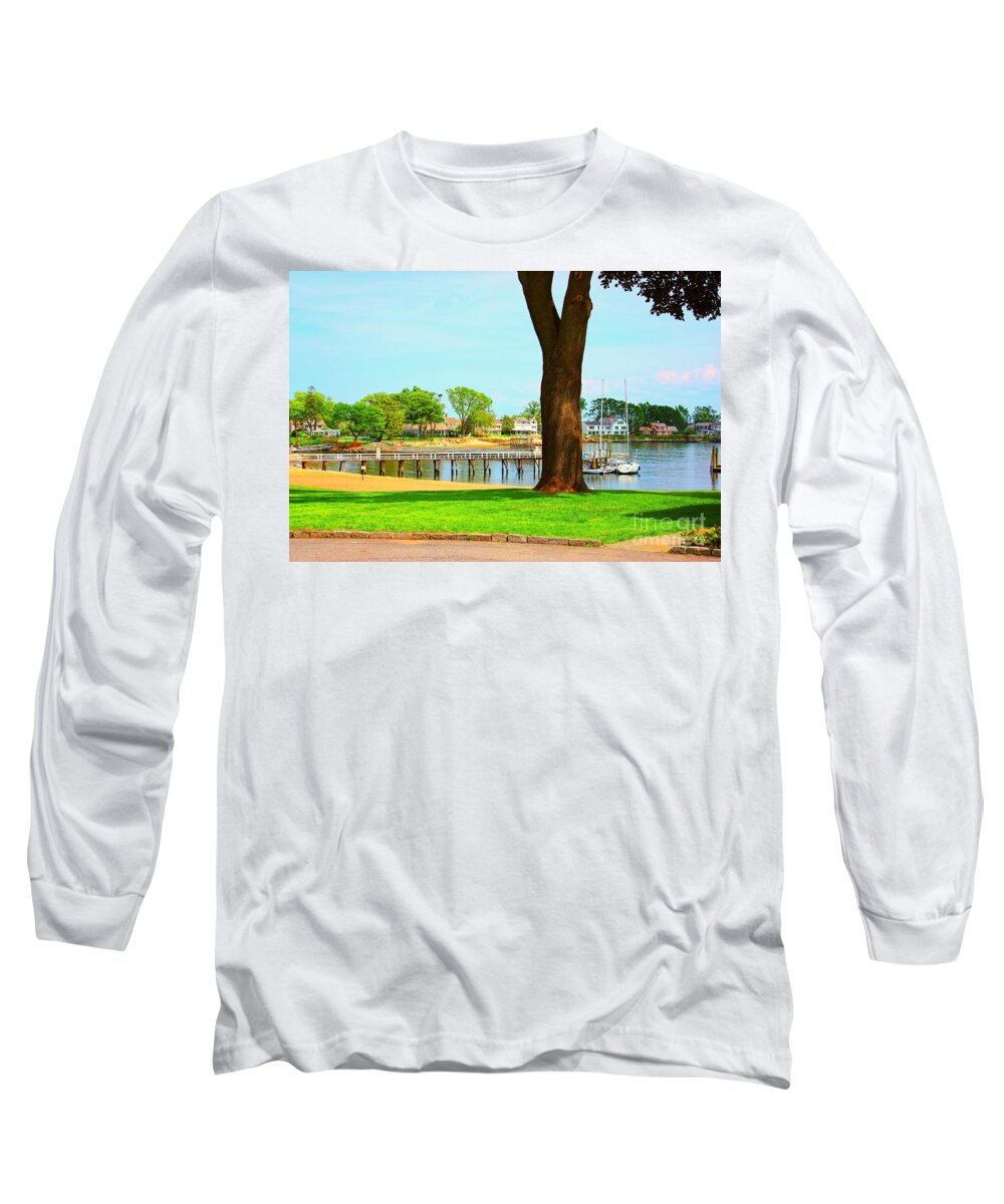 Water Long Sleeve T-Shirt featuring the photograph By the Sea by Judy Palkimas