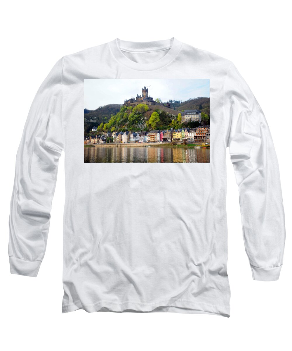 Germany Long Sleeve T-Shirt featuring the photograph Castle on Hill by Richard Gehlbach