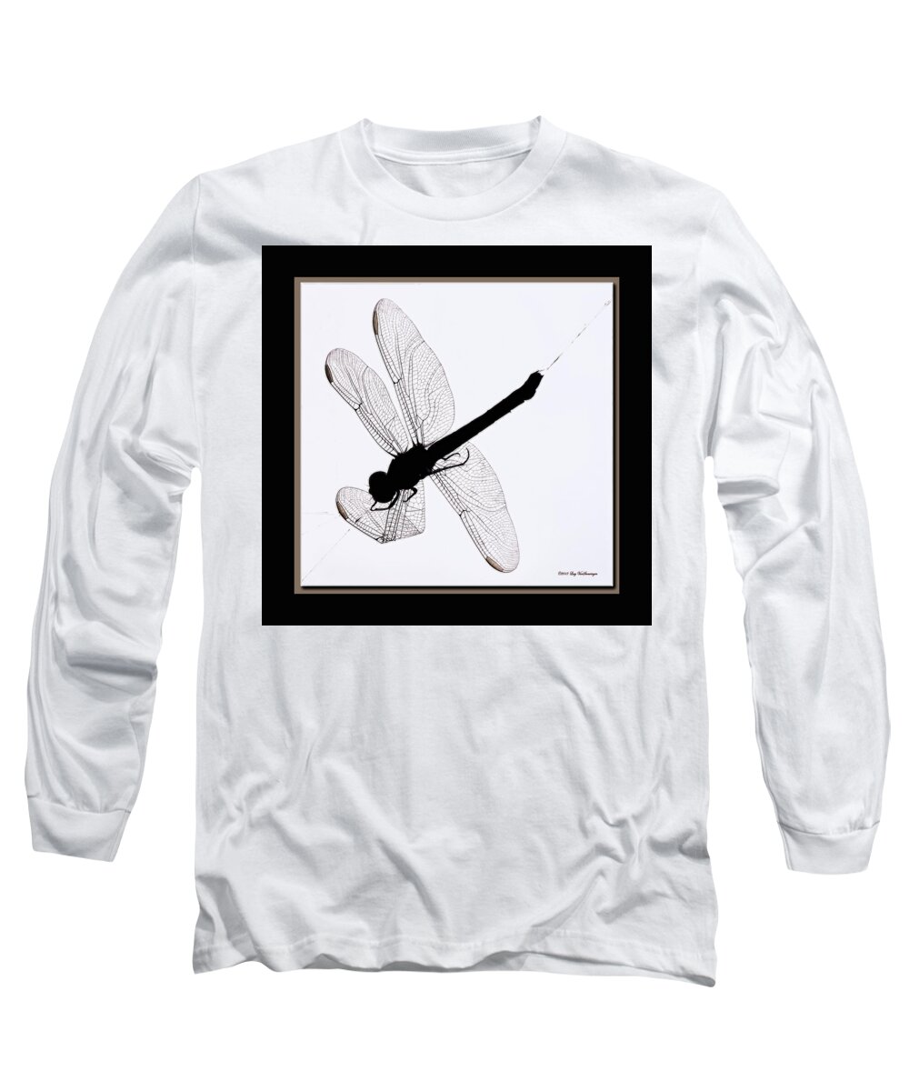 Dragonfly In Spiderweb Photograph Long Sleeve T-Shirt featuring the photograph Catch of the Day by Lucy VanSwearingen