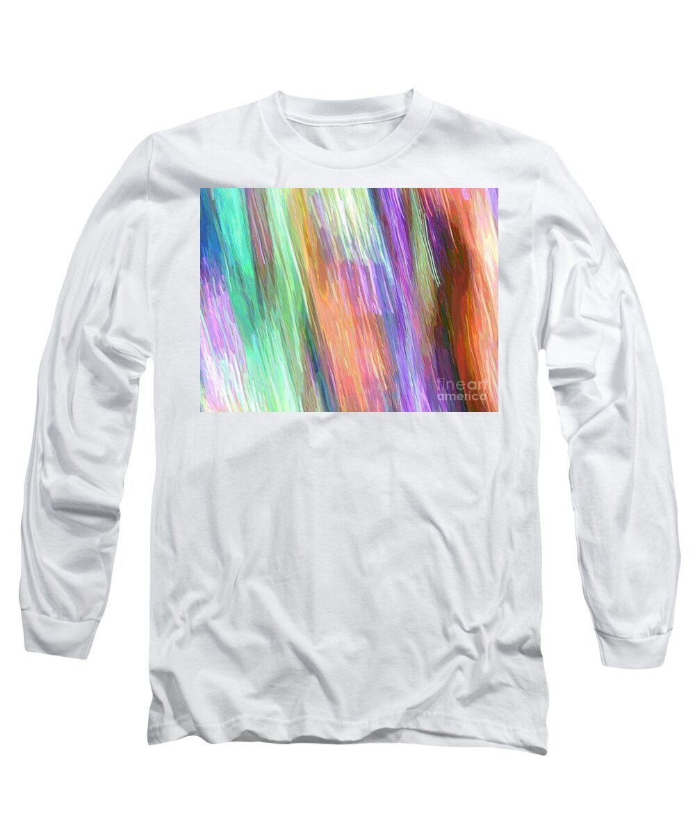 Celeritas Long Sleeve T-Shirt featuring the mixed media Celeritas 19 by Leigh Eldred
