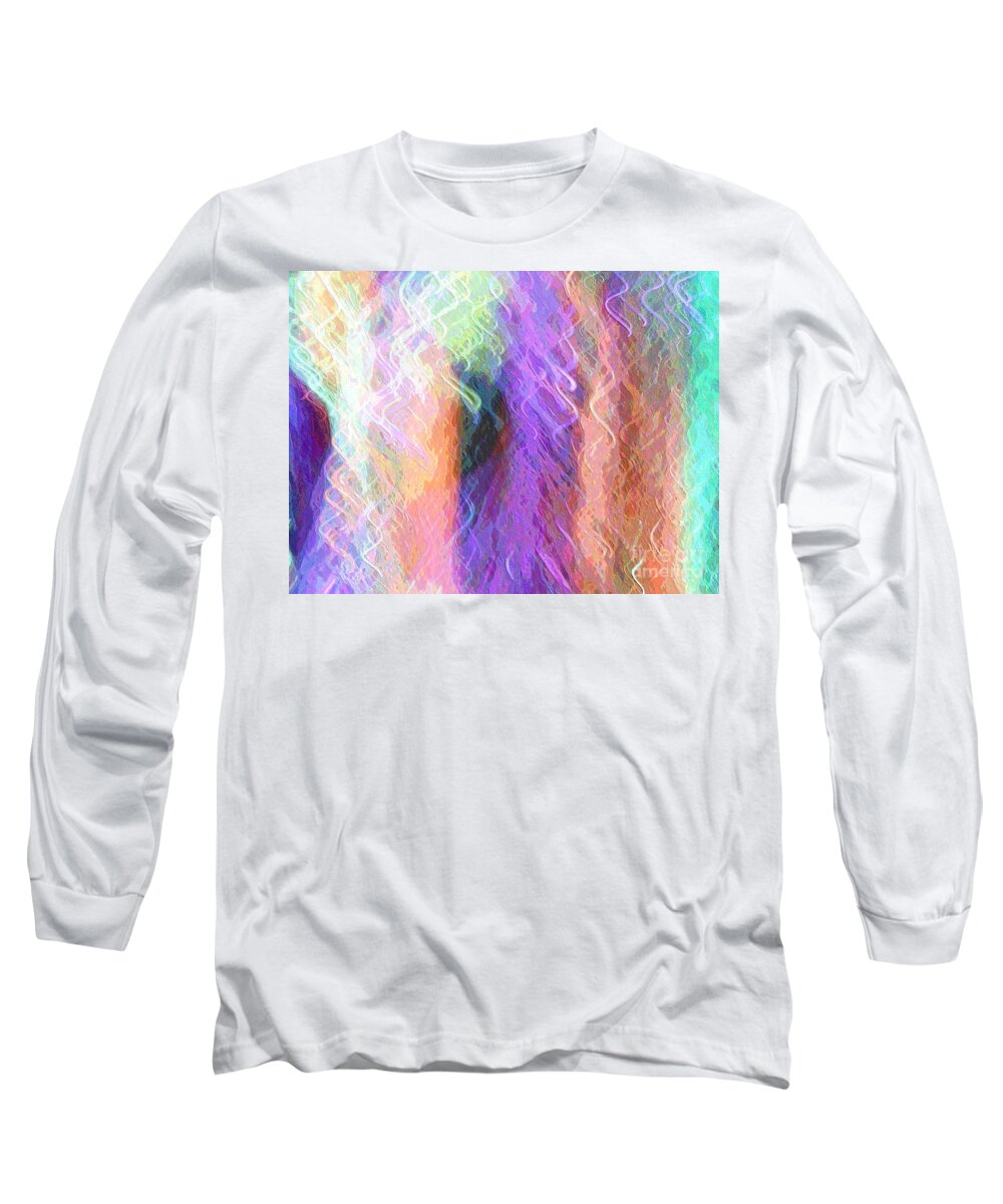 Celeritas Long Sleeve T-Shirt featuring the mixed media Celeritas 40 by Leigh Eldred