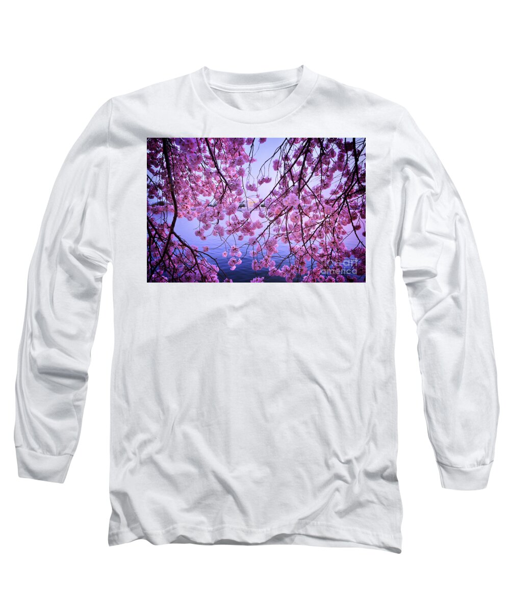 Washington Long Sleeve T-Shirt featuring the photograph Cherry Blossoms by Jonas Luis