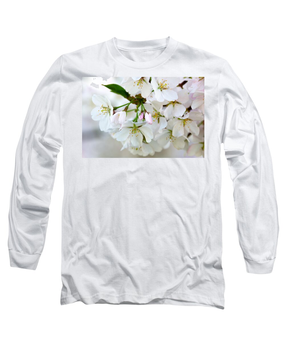 Cherry Blossoms Long Sleeve T-Shirt featuring the photograph Cherry Blossoms No. 9123 by Georgette Grossman