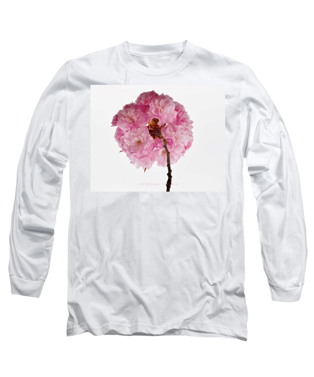 Cheery Flowers Long Sleeve T-Shirt featuring the photograph Cherry Globe by Sonali Gangane