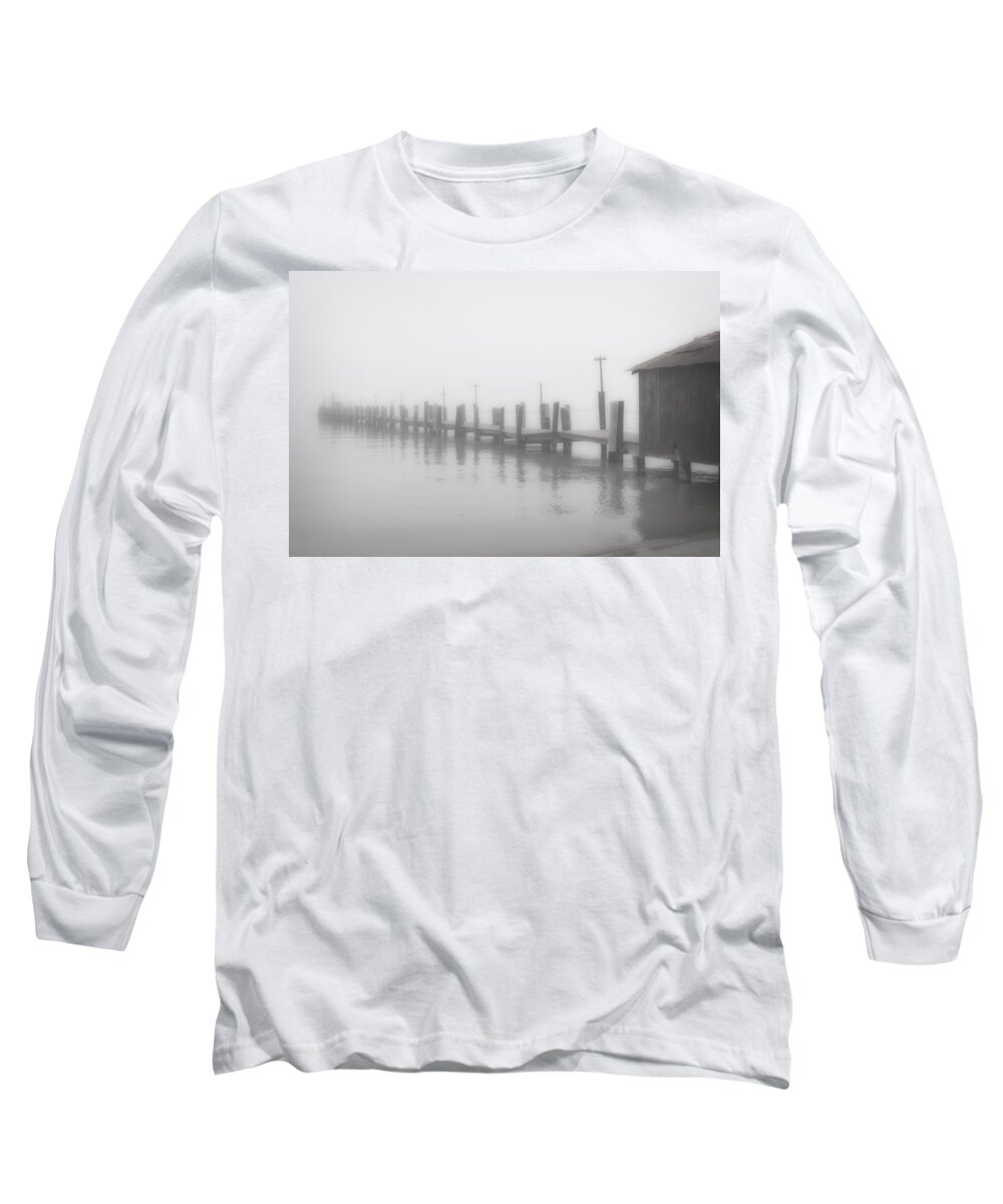 Jetty Long Sleeve T-Shirt featuring the photograph China Camp Jetty by Frank Lee