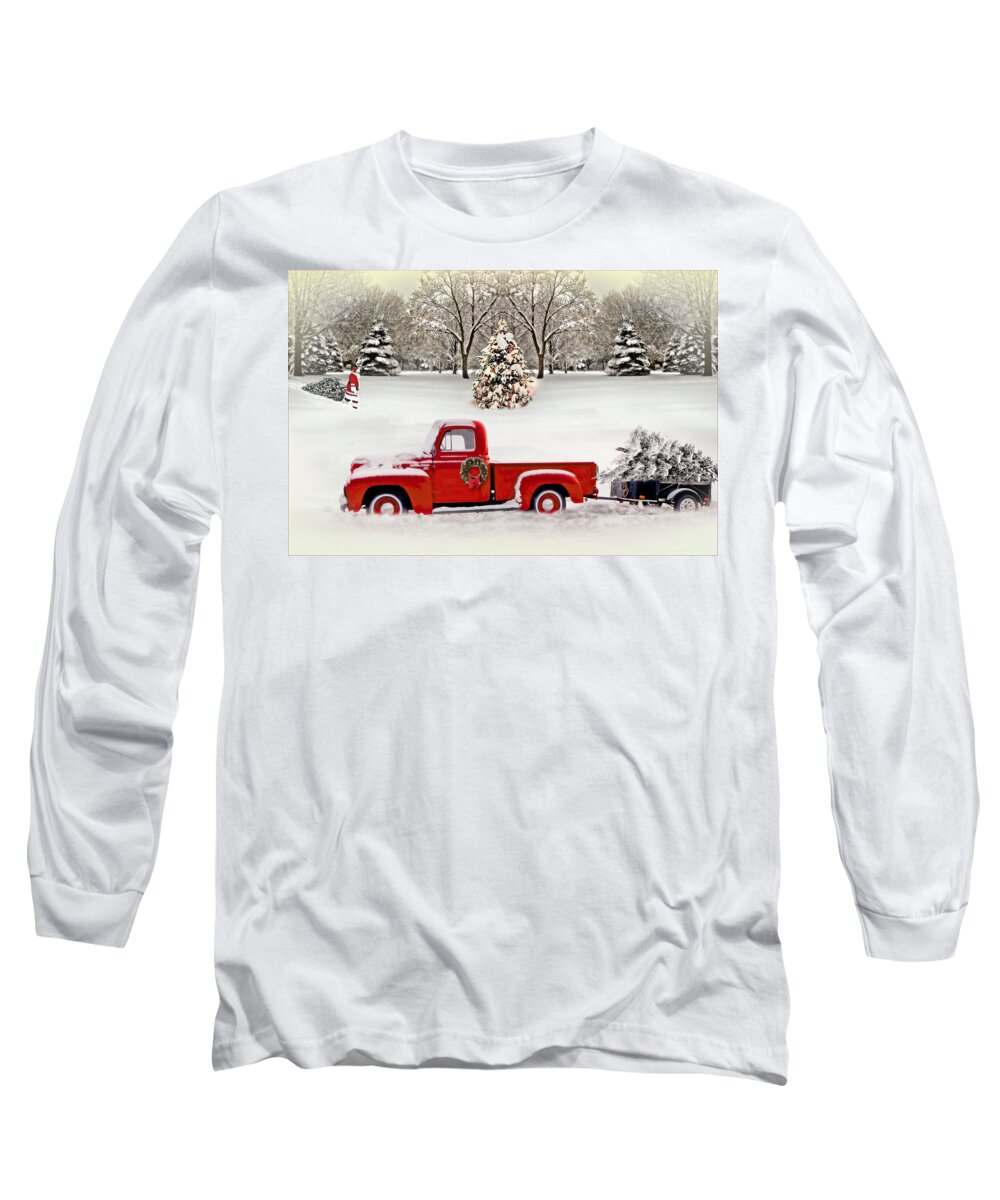 Christmas Long Sleeve T-Shirt featuring the photograph Christmas Trees by John Anderson