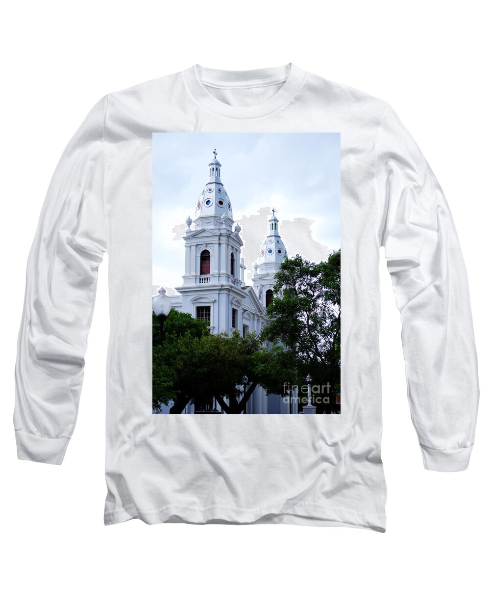 Church Long Sleeve T-Shirt featuring the photograph Church in Puerto Rico by DejaVu Designs